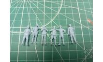 Солдаты африканского корпуса Роммеля 1:72 6 фигур Смола 3D-печать возможен обмен, миниатюры, фигуры, scale72