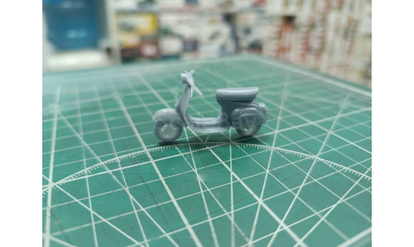 Мотороллер Vespa 1:43  Смола 3D-печат, масштабная модель, scale43