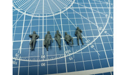 Советские танкисты первый вариант. 5 фигур 1:72 Смола 3D-печат