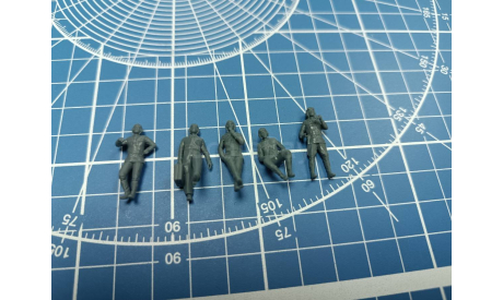 Советские танкисты первый вариант. 5 фигур 1:72 Смола 3D-печат, фигурка, scale72