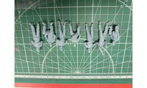 Немецкие танкисты 1:43 7 фигур Смола 3D-печать возможен обмен, миниатюры, фигуры, СУ, scale43