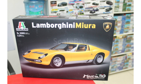 3686 LAMBORGHINI MIURA  1:24 Italeri  возможен обмен, сборная модель автомобиля, scale24