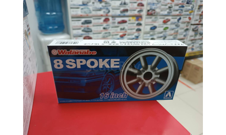 05248 RS Watanabe 8 Spoke 16inch 1:24 Aoshima возможен обмен, сборная модель автомобиля, scale24