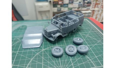Mercedes L1500 с поднятым тентом 1:43  Смола 3D-печать, масштабная модель, Mercedes-Benz, scale43