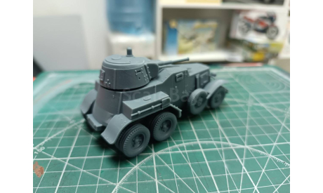 Советский бронеавтомобиль БА-10 1:43 Смола 3D-печать, масштабные модели бронетехники, scale43