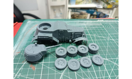 Советский бронеавтомобиль БА-10 1:43 Смола 3D-печать, масштабные модели бронетехники, scale43