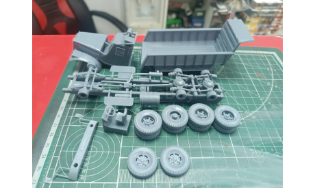 КрАЗ-256Б1-030 – спецсамосвал для ликвидации аварии в Чернобыле 1:43 Смола 3D-печать, масштабная модель, scale43