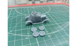 Д-12 — советский лёгкий бронеавтомобиль 1:72 Смола 3D-печать