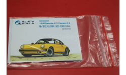 QD24005 3D Декаль интерьера кабины Porsche 911 Carrera 3.2 (Revell) 1:43 Quinta Возможен обмен