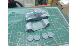 Чешский бронеавтомобиль PA-II «Zelva» 1:43 Смола 3D-печать