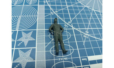 Мужчина в бейсболке 1:35 Смола 3D-печать, фигурка, scale35