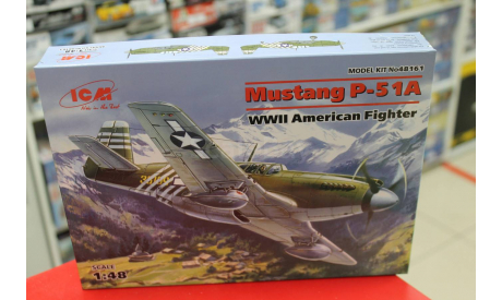 48161 P-51 A ВВС США, самолет 1:48 ICM возможен обмен, сборные модели авиации, scale48