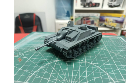 Sturmgeschütz III (StuG III) 1:43 Смола 3D-печать возможен обмен, сборные модели бронетехники, танков, бтт, СУ, scale43