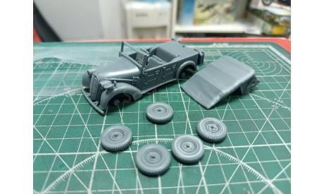 Tatra 57K с понятым тентом 1:43 Смола 3D-печать, масштабная модель, scale72