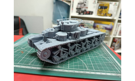 Т-35 советский тяжёлый танк 1:43 Смола 3D-печать, сборные модели бронетехники, танков, бтт, СУ, scale43