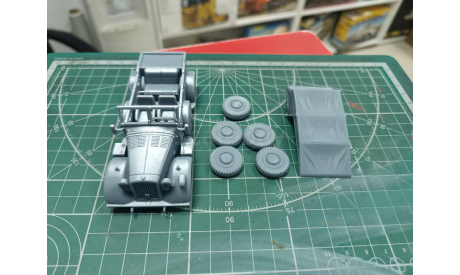 Horch 901 германский автомобиль с поднятым тентом 1:43 Смола 3D-печать  возможен обмен, масштабная модель, scale43