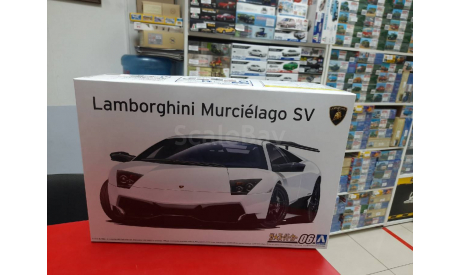 05901 Lamborghini Murcielago LP670-4 SV 1:24 Aoshima возможен обмен, сборная модель автомобиля, Toyota, scale24