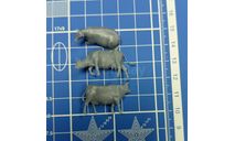 Набор Коров 1:72, 3 шт., Смола  возможен обмен, сборная модель (другое), scale72