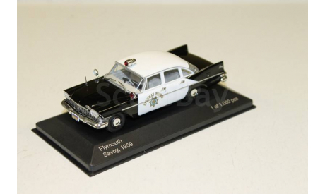 PLYMOUTH Savoy ’California Highway Patrol’ 1959  1:43 WHITEBOX, масштабная модель, 1/43