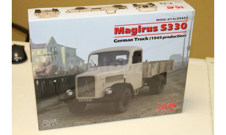 35452 Magirus S330, Германский грузовой автомобиль (производства 1949 г.) 1:35 ICM, сборные модели бронетехники, танков, бтт, 1/35