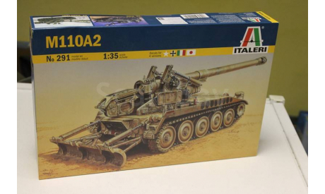 0291  САУ  M110A2 1:35 italeri, сборные модели бронетехники, танков, бтт, 1/35