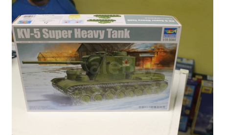 05552 танк КВ-5    1:35 Trumpeter, сборные модели бронетехники, танков, бтт, 1/35