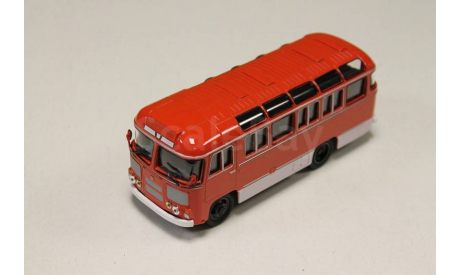 ПАЗ-672М красный 1:43 Советский автобус, масштабная модель, 1/43, Ikarus