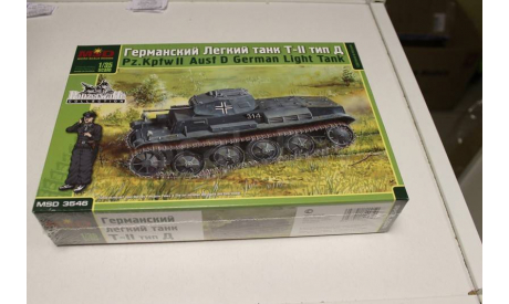 3546 German PzKpfw IID с фигурой 1:35 Макет, сборные модели бронетехники, танков, бтт, 1/35, MSD