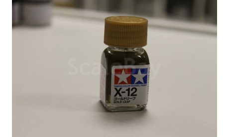 X-12 Gold Leaf эмаль. 10 мл Tamiya, фототравление, декали, краски, материалы