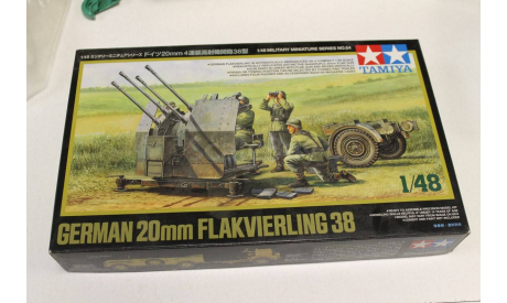 32554 German 20mm FLAKVIERLING 38 1:48 Tamiya, сборные модели артиллерии