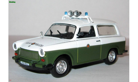 Полицейские машины мира №23 Trabant в блистере, масштабная модель, 1:43, 1/43, Полицейские машины мира, Deagostini, ГАЗ