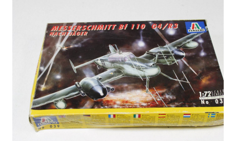 Обмен. 039 MESSERSCHMITT BF-110 G4/R3 1:72 Italeri, сборные модели авиации, 1/72, Spitfire