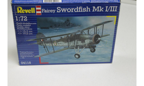 Обмен. 04115 Fairey Swordfish Mk I/III  1:72 Revell, сборные модели авиации, 1/72