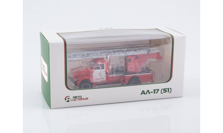 Пожарная автолестница АЛ-17(51).  АИСт., масштабная модель, ГАЗ, Автоистория (АИСТ), scale43
