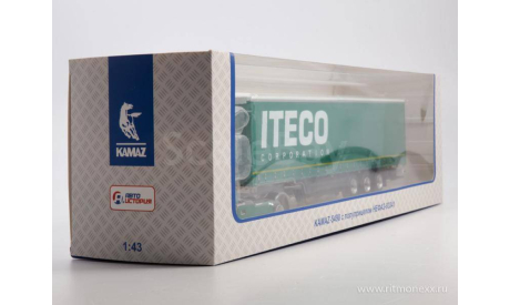 КАМАЗ-5490 с полуприцепом НЕФАЗ-93341 ITECO .ПАО Камаз., масштабная модель, scale43