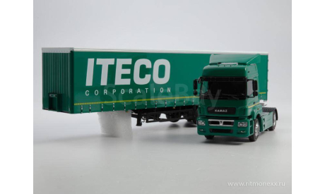 КАМАЗ-5490 с полуприцепом НЕФАЗ-93341 ITECO .ПАО Камаз., масштабная модель, scale43