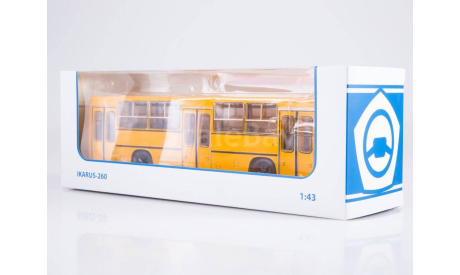 Автобус Икарус Ikarus-260 желтый.  СОВа., масштабная модель, Советский Автобус, scale43