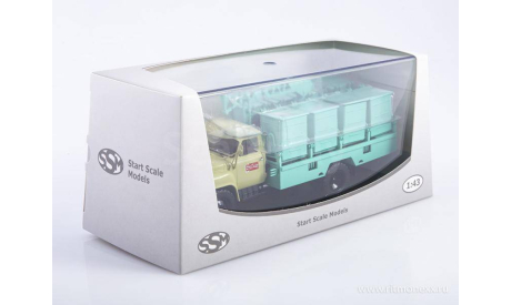 Мусоровоз М-30 (53) бирюзовый. SSM., масштабная модель, ГАЗ, Start Scale Models (SSM), scale43