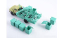 Мусоровоз М-30 (53) бирюзовый. SSM., масштабная модель, Start Scale Models (SSM), scale43, ГАЗ