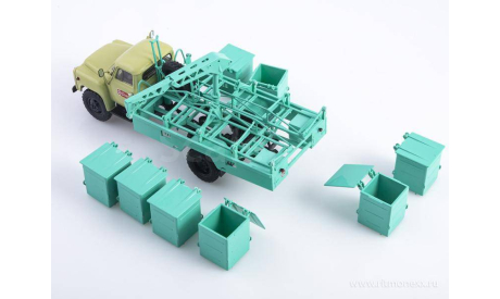 Мусоровоз М-30 (53) бирюзовый. SSM., масштабная модель, ГАЗ, Start Scale Models (SSM), scale43