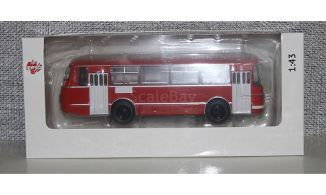 ЛАЗ-695Н скарлет. С эмблемой. Demprice. С рубля!!!, масштабная модель, Classicbus, scale43