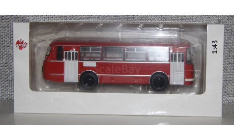 ЛАЗ-695Н скарлет. С эмблемой. Demprice. С рубля!!!, масштабная модель, Classicbus, scale43