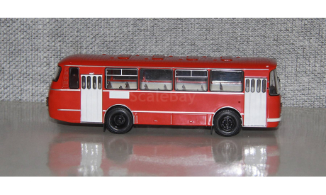 ЛАЗ-695Н скарлет. С эмблемой. Demprice. С рубля!!!, масштабная модель, Classicbus, scale43