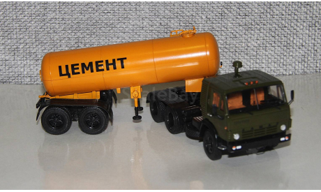 КАМАЗ-54212 с п/прицепом ТЦ-11 Цемент.АИСТ., масштабная модель, Автоистория (АИСТ), scale43