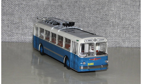 Троллейбус Зиу-5 синий (мороз). DEMPRICE., масштабная модель, Classicbus, scale43