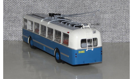 Троллейбус Зиу-5 синий (мороз). DEMPRICE.Уценка!!!, масштабная модель, Classicbus, scale43