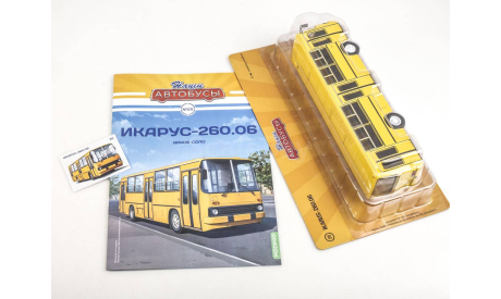 Икарус-260.06 желтый. Наши автобусы №25., масштабная модель, scale43, Ikarus