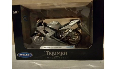 Trumph Daytona 600 Welly 1/18, масштабная модель мотоцикла, 1:18