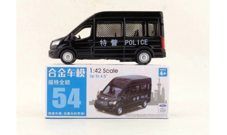 Ford Transit MPV Police/ Форд Транзит полиция Китая 1/42 металл, масштабная модель