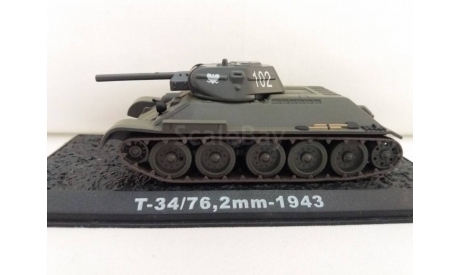 Т - 34/76, 2mm - 1943               1: 72   ТАНКИ  МИРА, журнальная серия Танки Мира 1:72, scale72